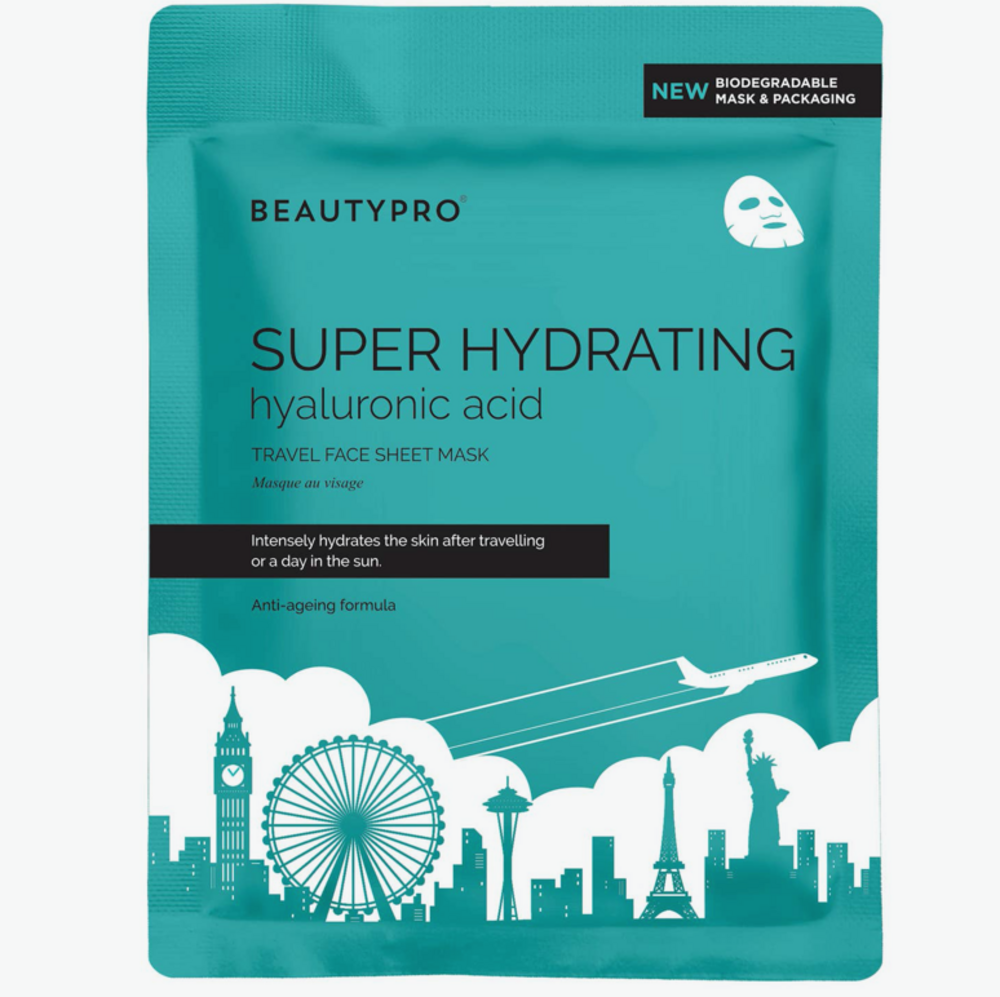 SUPER HYDRATING Travel Sheet Mask - 100% Biodegradable